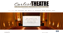 Desktop Screenshot of carlisletheatre.org