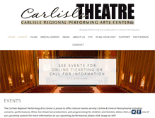 Tablet Screenshot of carlisletheatre.org